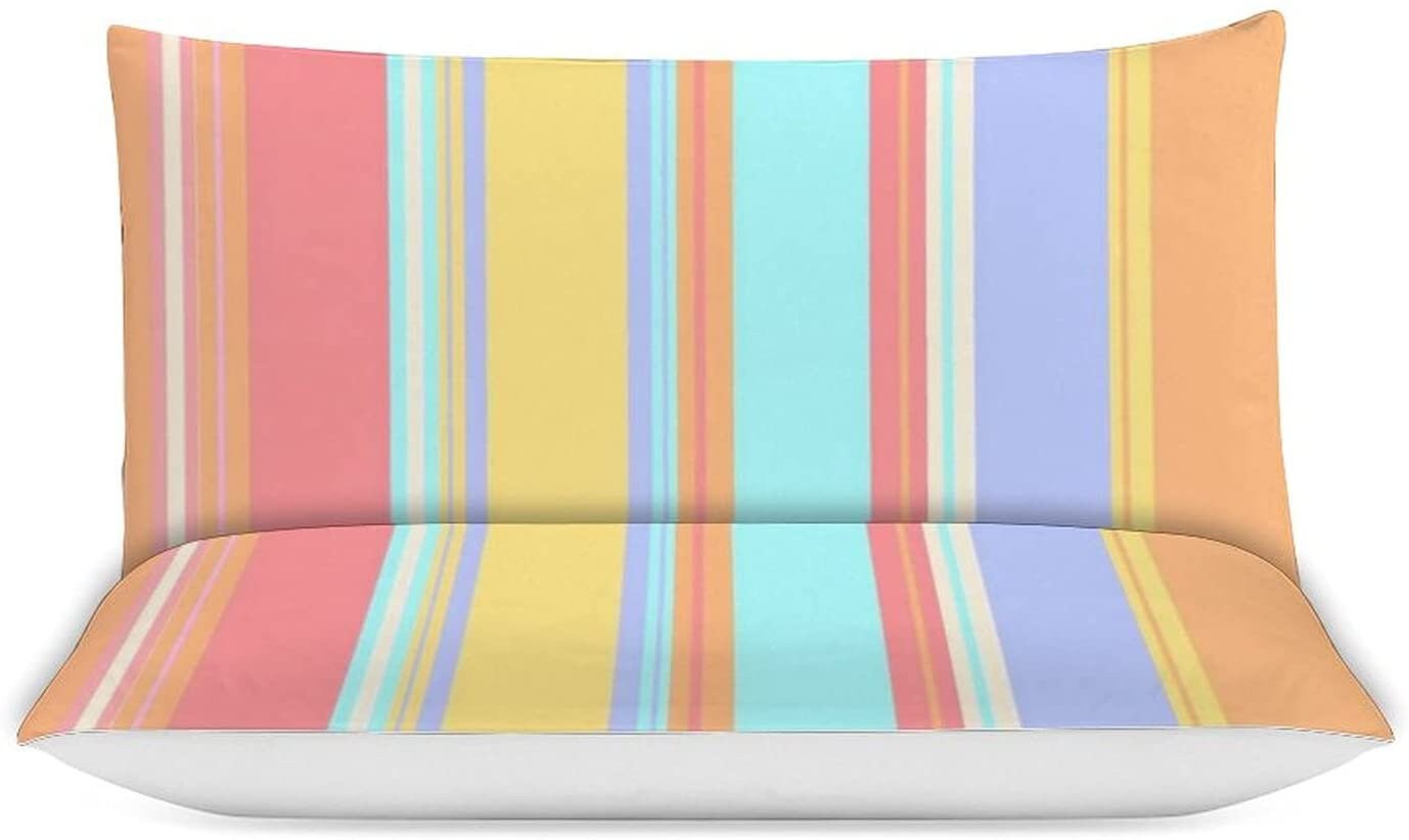 Pastel Color Comforter Set Queen Bedding Set of 31 Duvet Etsy UK