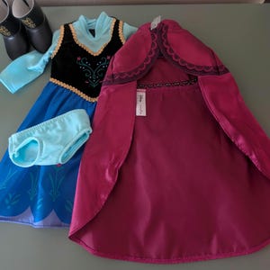 American girl doll fozen Anna's complete outfit image 1