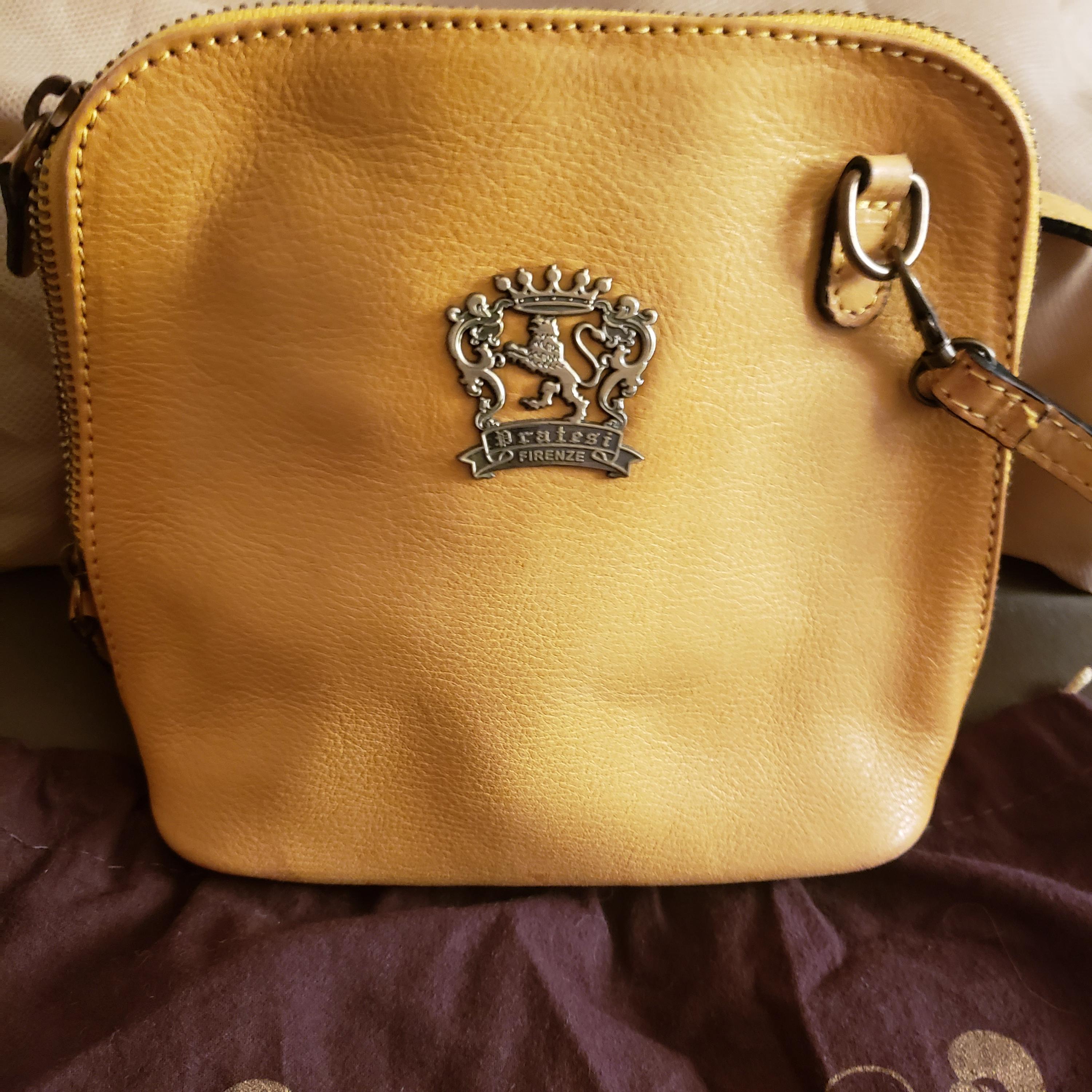 Pratesi Firenze Purse Bag Brown Leather Vintage Chain Italy Bucket Backpack Bag Pratesi Pienza Bag in genuine Italian leather – Pratesi USA main image 2
