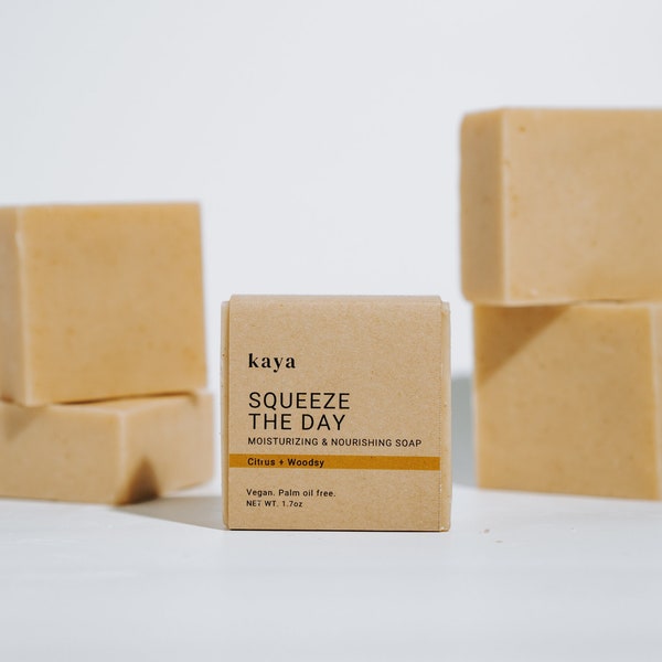 Citrus Moisturizing Soap Mini |  Gifts, Holidays, Stocking Stuffer, Moisturizing, Hydrating, Palm oil free, Travel, Vegan