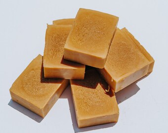 Turmeric Honey Brightening Shea Butter Soap | Gifts, Palm Oil Free, Evens Skin Tone, Zero Waste