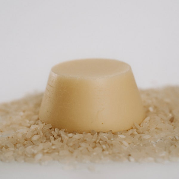 Rice Conditioner Bar | Strength, Shine, Hair Growth, Volume, Color Safe, All Hair Types, ph Balanced, Sulfate Free, Paraben Free
