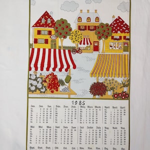 パロマガス器具　布カレンダー　１９８５年　８７年　８８年　８９年　4枚 1985 cloth calendar - Etsy 日本