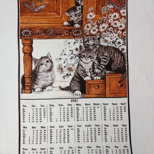 1985 cloth calendar - Etsy 日本