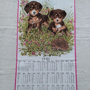 1985 cloth calendar - Etsy 日本
