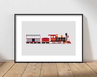 Disneyland Railroad Main Street USA Train Station Artwork