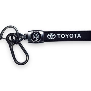 Toyota, Excel lederen sleutelhanger - cadeau luxe autoliefhebber, hoogwaardig leer, strak autoaccessoire, perfect voor Toyota-bezitters cadeau