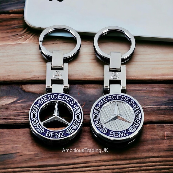 Porte-clés - AMG - Mercedes Benz - Simili cuir - Surpiqûre rouge Taille