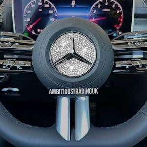 C Class 22-25 Mercedes Benz & AMG Luxury Car Decal Emblems For W206 C Class 2022 - 2025, Steering Wheel