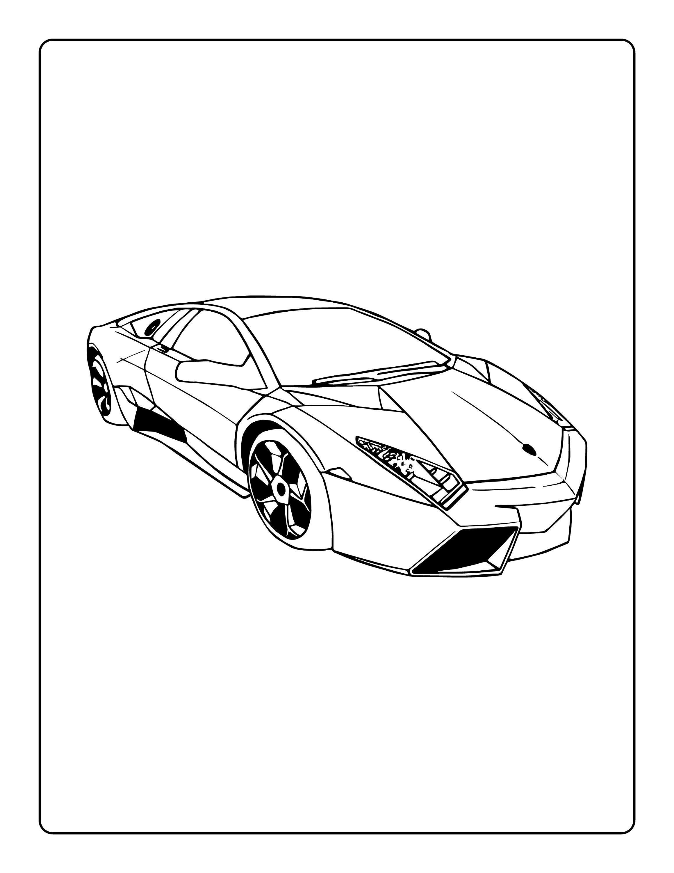 Cool Car Coloring Pages For Kids | Etsy