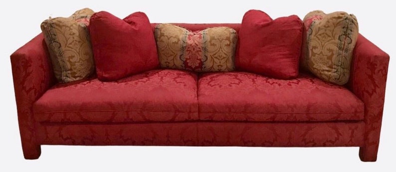 Vintage Milo Baughman Style Sofa image 1