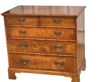 Henry Link Whitewashed Wicker Tall Chest – Vintage Coastal Dresser