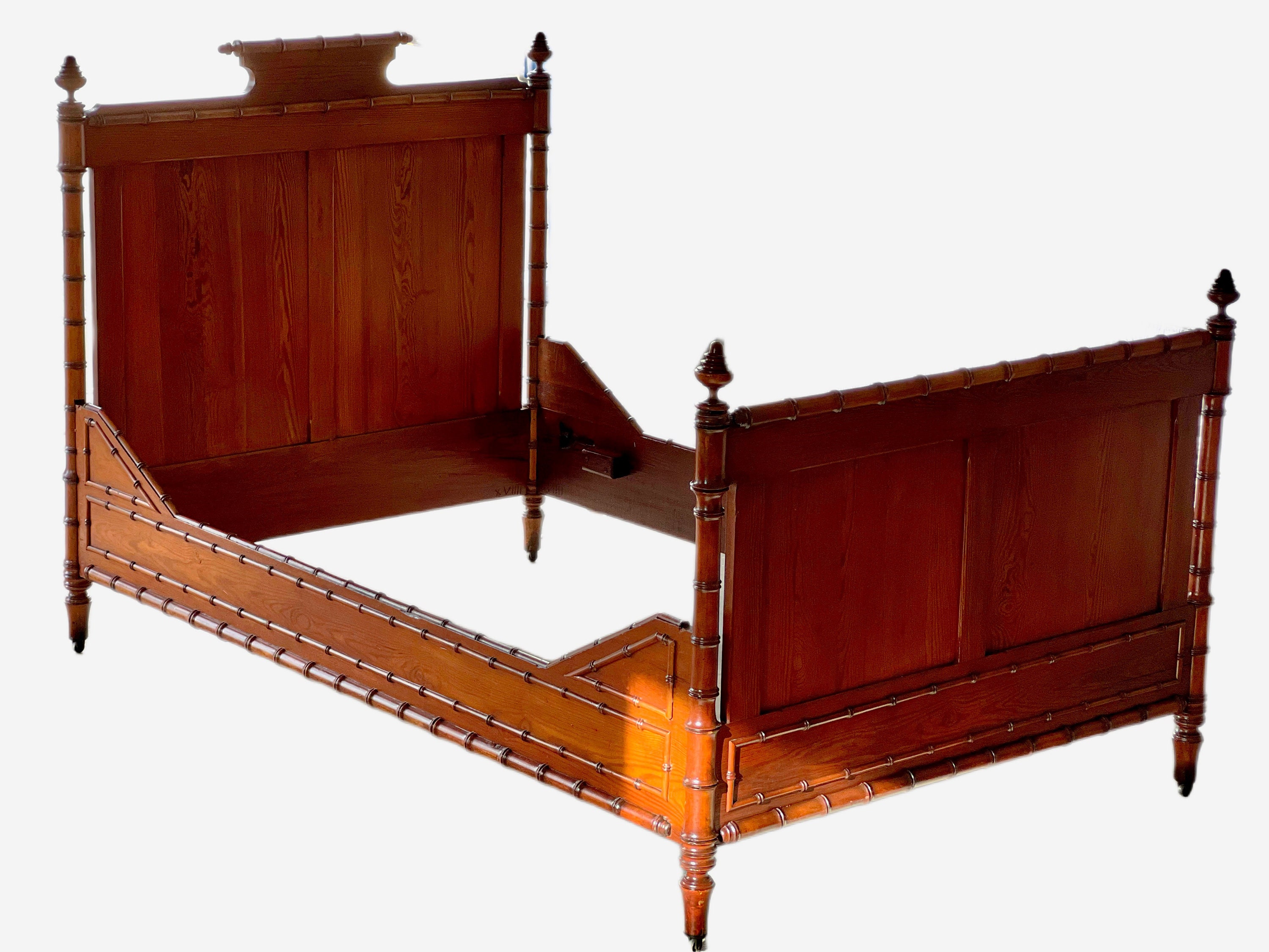 Faux bamboo bed frame deals
