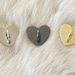 Metal Adhesive Heart Shaped Phone Charm Hook, Phone Chain Hook in Gold or Silver/ Kpop Phone Charm Hook 