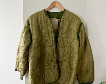 Vintage US Military M-65 Quilted Liner Jacket - Etsy