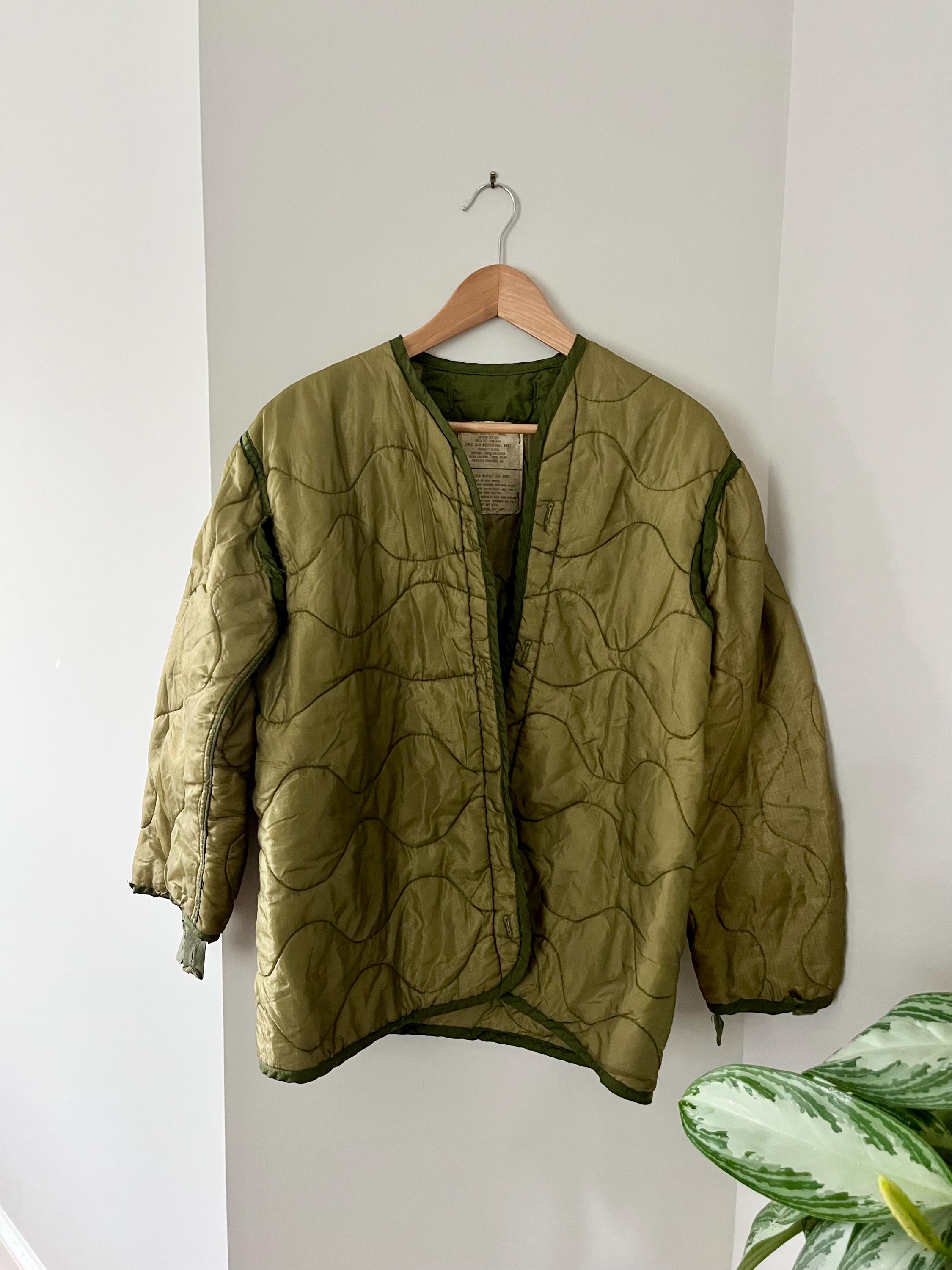 Vintage US Military M-65 Quilted Liner Jacket - Etsy