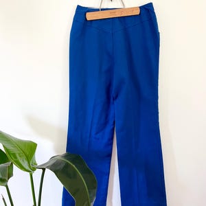 Vintage kobaltblauwe broek 25 x 28