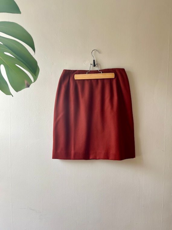 Vintage Wool Mini Skirt