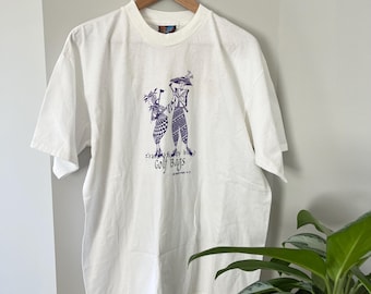 Camiseta con bolsa de golf de los años 90