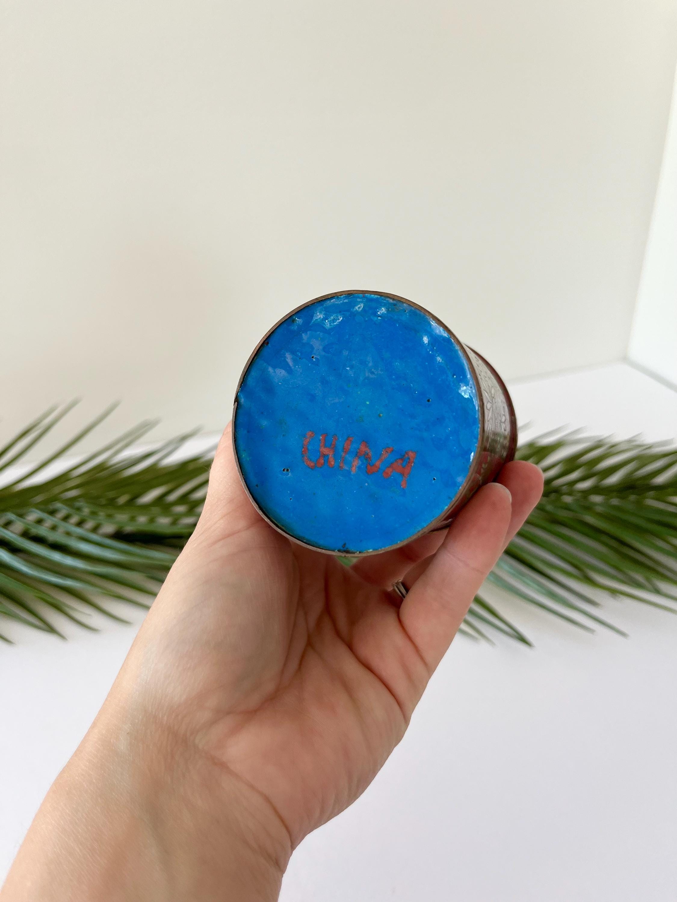 アンティーク七宝焼き銅箱 - Etsy 日本