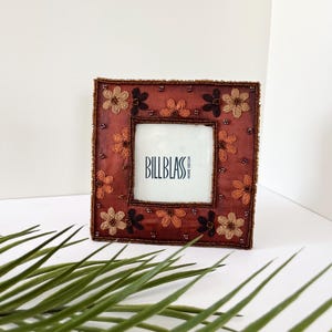 Vintage Beaded Picture Frame