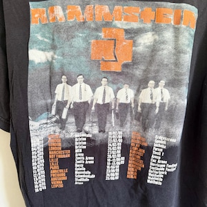 Y2K Rammstein Band Tee Shirt image 4