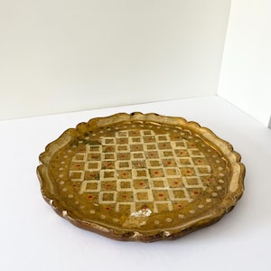 Vintage Florentine Gold Gilt Tray