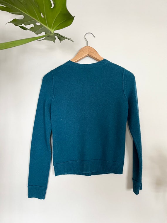 Aqua Cashmere Cardigan - image 5