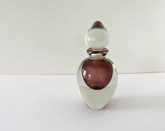 ピンクの香水瓶 - クリスタル香水瓶 - ムラーノ香水瓶 - ガラスの香り