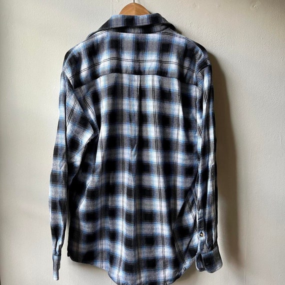 Blue and Black Flannel Shirt - image 3