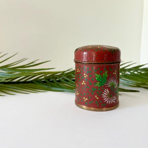 Antique Cloisonné Copper Box