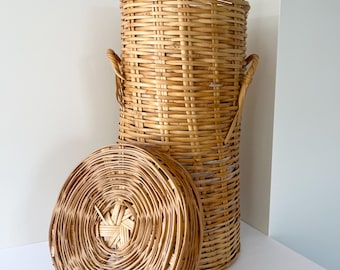 Vintage Wicker Basket Hamper