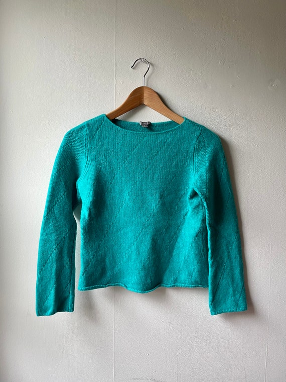 Aqua Cashmere Sweater