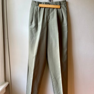 Vintage Sage Green Trousers 30x29