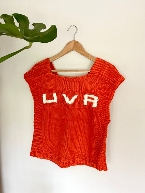 UVA Hand Knit Tank Top