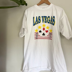 Vintage 1996 Las Vegas Poker Single Stitch Tee Shirt
