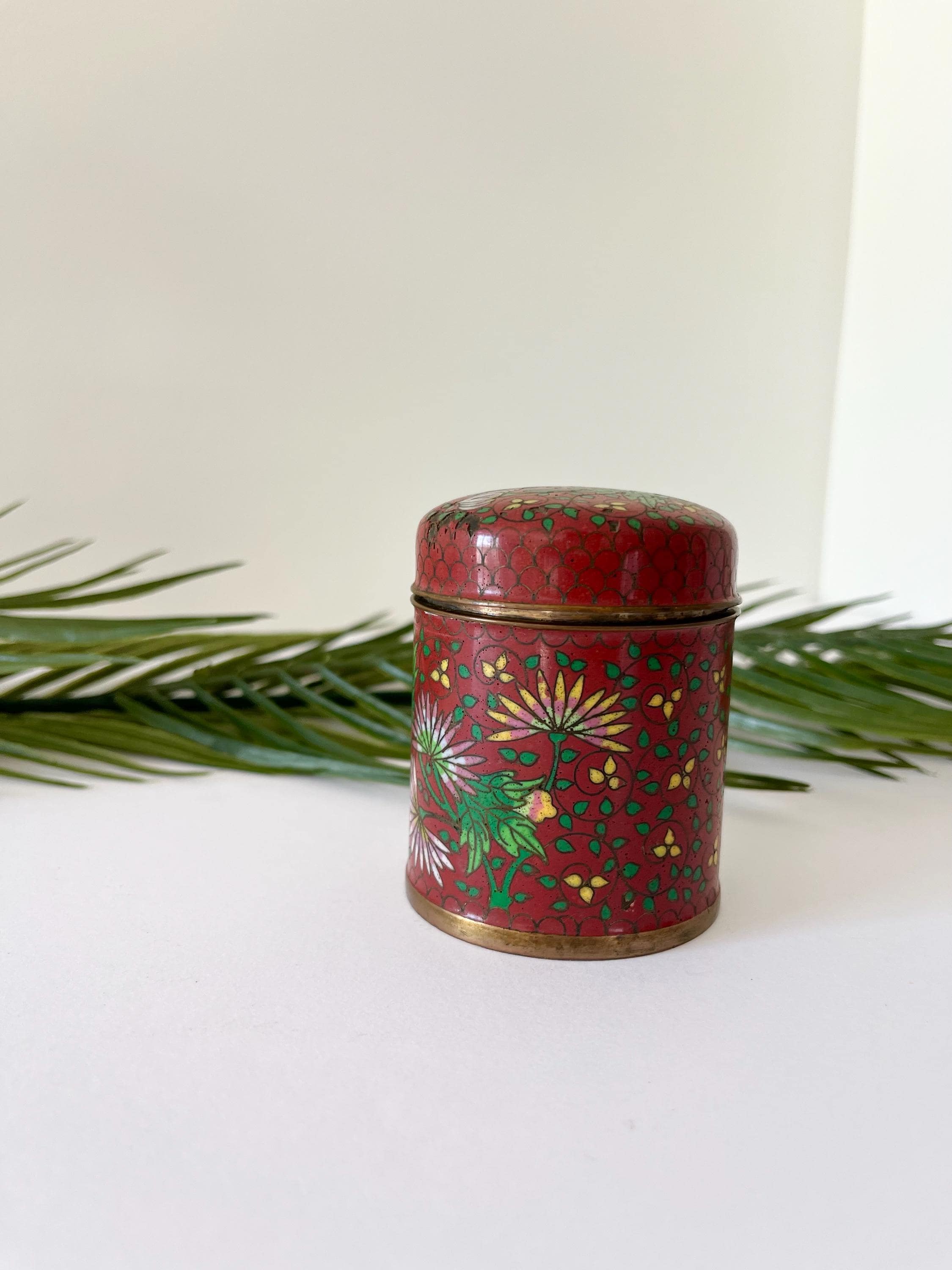 アンティーク七宝焼き銅箱 - Etsy 日本