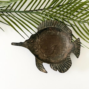 Vintage Cast Iron Butterfly Dish