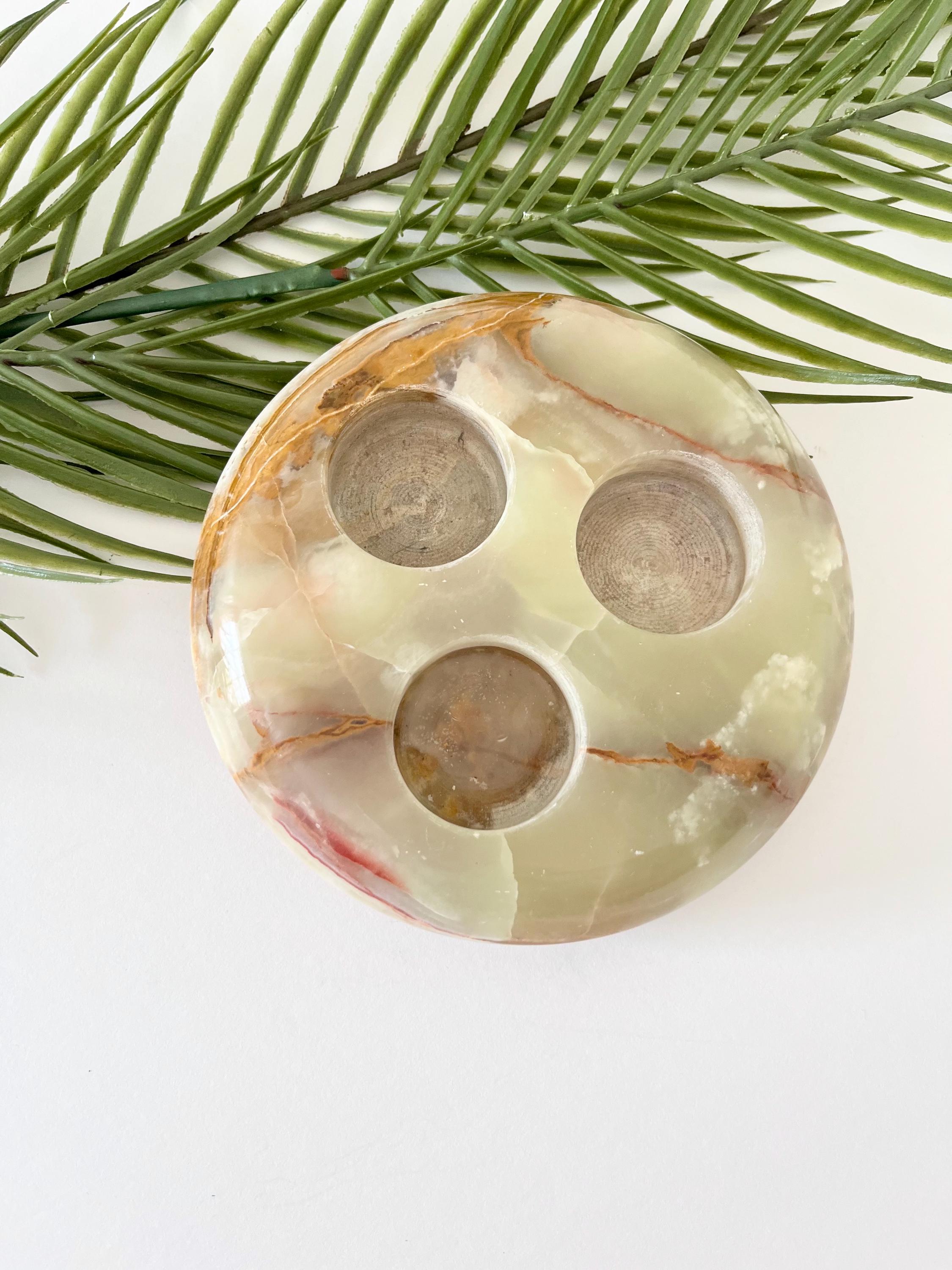 ヴィンテージ オニキス ティーライト キャンドルホルダー - Etsy 日本