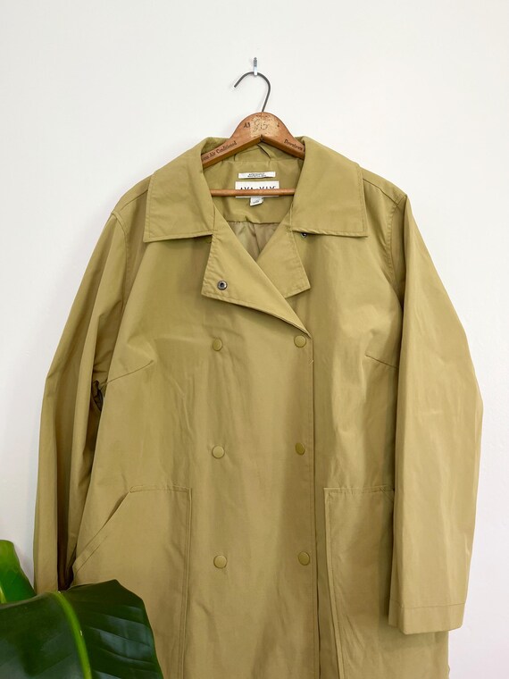 Pistachio Green Trench Rain Coat