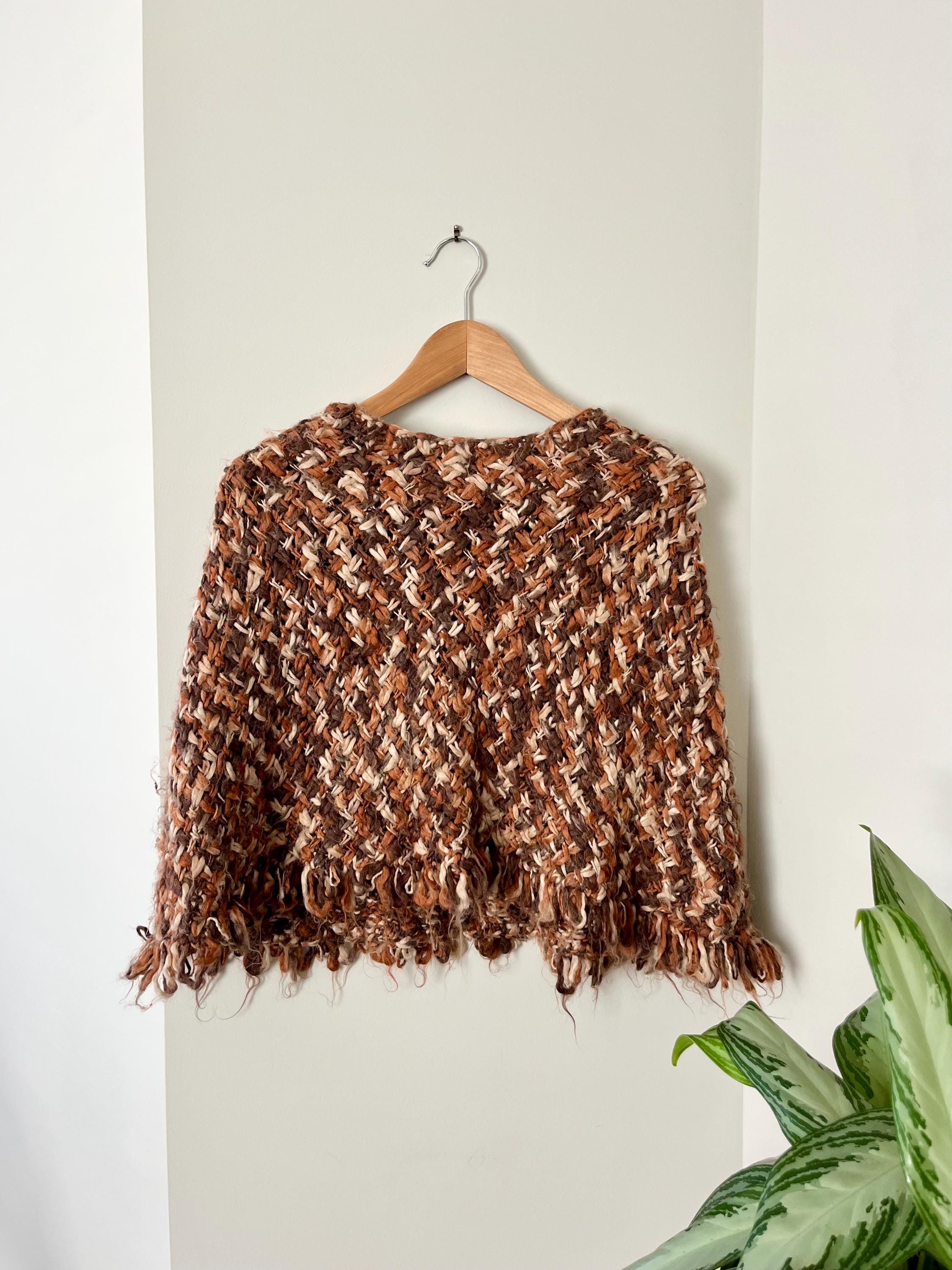 Vintage Poncho ヴィンテージポンチョ vintage/poncho/fringe/brown/Western/ビンテージ/ヴィンテージ