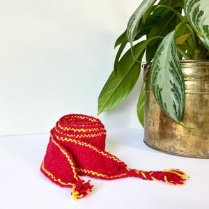 Vintage Wool Belt with Tassels