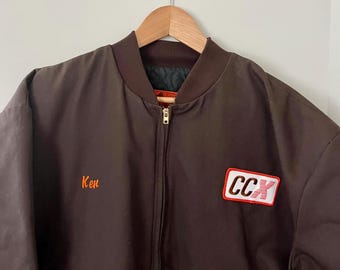 Vintage Workwear Utility Bomber Jacket - Etsy