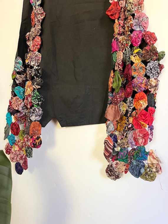 Vintage Yo-yo Patterned Vest - image 3