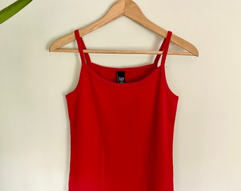 Vintage Red GAP Basic Beaded Tank Top