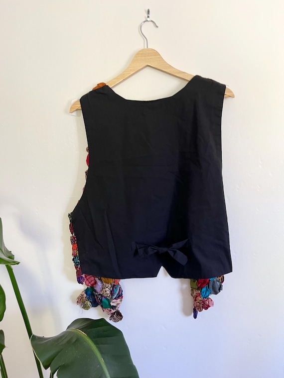 Vintage Yo-yo Patterned Vest - image 4
