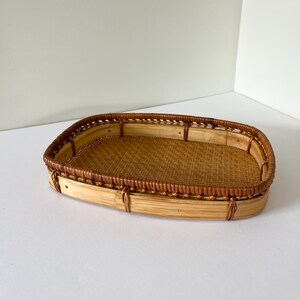 Vintage Whicker Rattan Tray