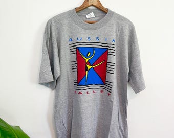 Vintage 80s Russia Ballet Tee Shirt
