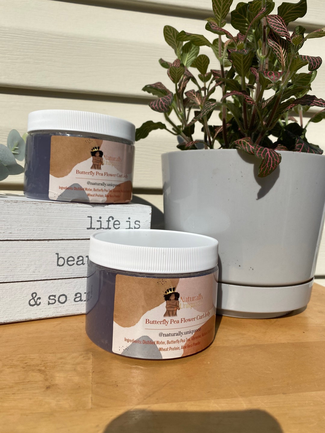 Butterfly Pea Flower Curl Jelly Organic Curling Custard Butterfly Pea