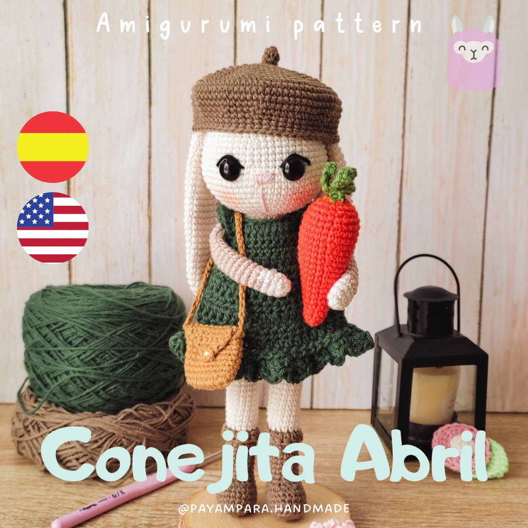April Rabbit Amigurumi Pattern/abril Rabbit Amigurumi Pattern/abril ...